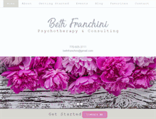 Tablet Screenshot of bethfranchini.com